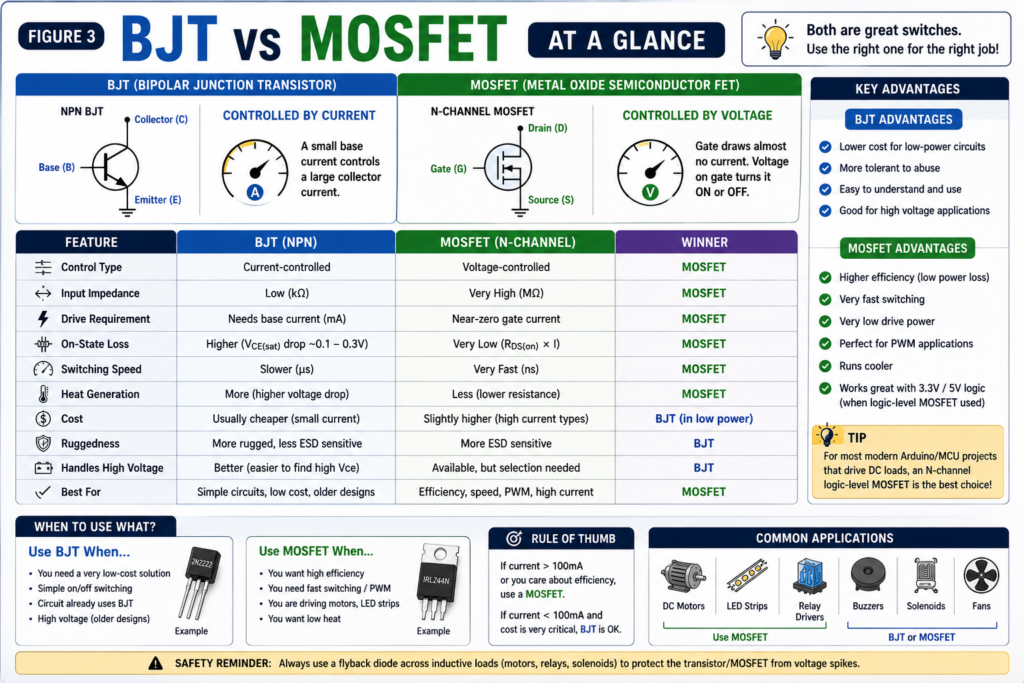 BHT VS MOSFET
